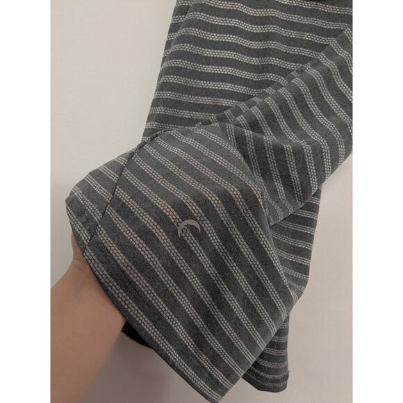 ZYIA Active Gray Nimbus Split Back Tank Top Size Medium Mesh Stripes EUC - Picture 5 of 8